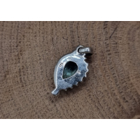 Echt Zilveren ketting hanger Topaas druppel